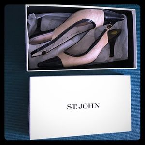 St. John sling-backs with box
